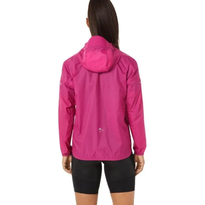 Asics Veste Running^Fujitrail Jacket Rose