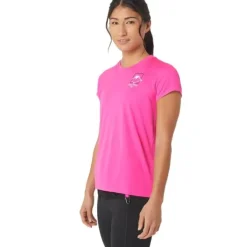 Asics T-shirt Et Manches Longues Running^FujiTrail Logo SS Top Rose