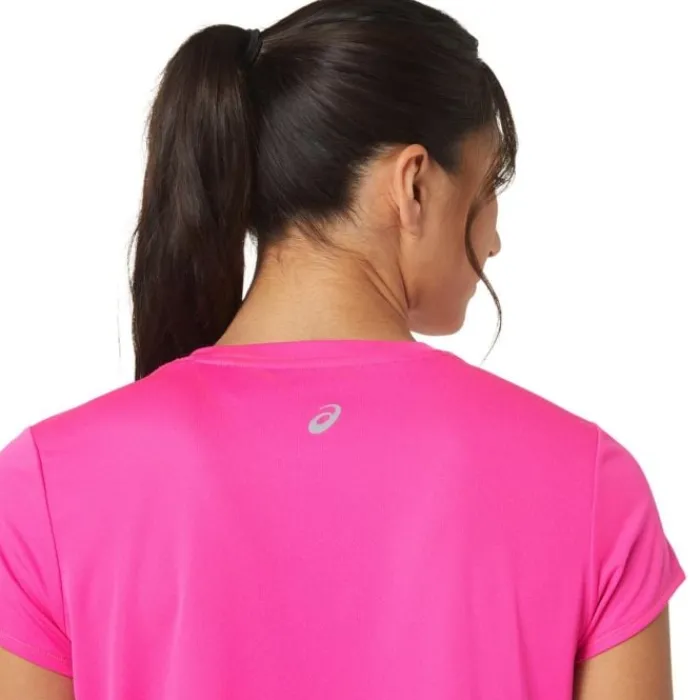 Asics T-shirt Et Manches Longues Running^FujiTrail Logo SS Top Rose