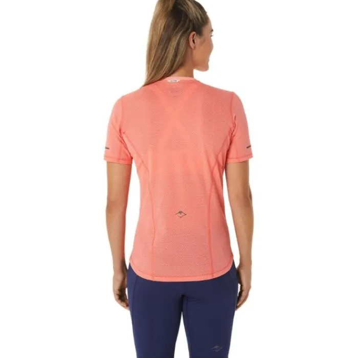 Asics T-shirt Et Manches Longues Running^Fujitrail SS Top Orange