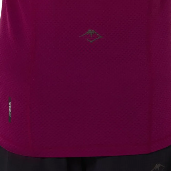 Asics T-shirt Et Manches Longues Running^Fujitrail SS Top Rose
