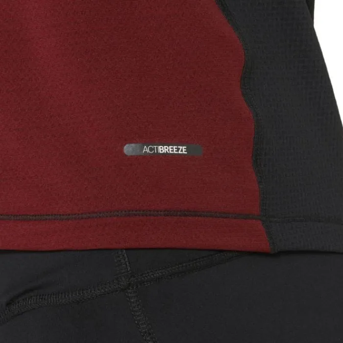 Asics T-shirt Et Manches Longues Running^FujiTrail SS Top Rouge