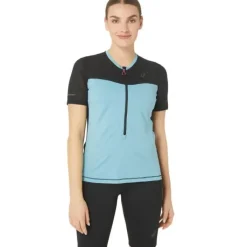 Asics T-shirt Et Manches Longues Running^FujiTrail SS Top Bleu