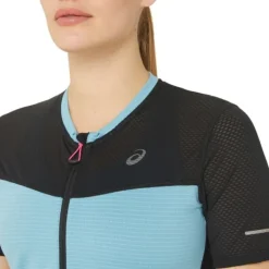 Asics T-shirt Et Manches Longues Running^FujiTrail SS Top Bleu