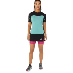 Asics T-shirt Et Manches Longues Running^Fujitrail Top Vert