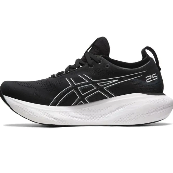 Asics Chaussures Running Neutre|Chaussures Running Entrainement^Gel-Nimbus 25 Wide Noir
