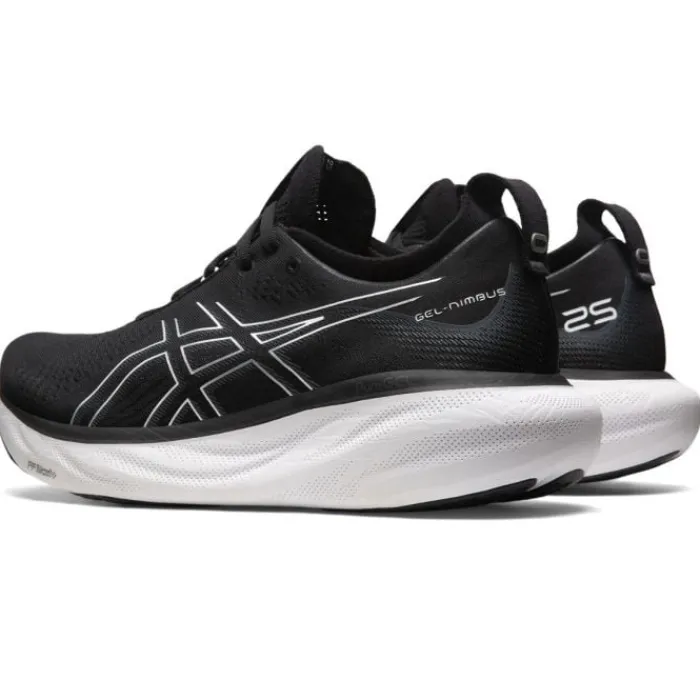 Asics Chaussures Running Neutre|Chaussures Running Entrainement^Gel-Nimbus 25 Wide Noir