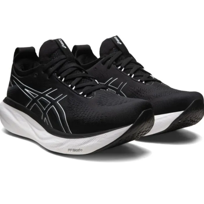 Asics Chaussures Running Neutre|Chaussures Running Entrainement^Gel-Nimbus 25 Wide Noir