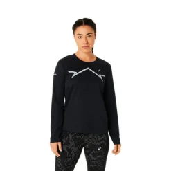 Asics T-shirt Et Manches Longues Running^Lite-Show LS Top Noir