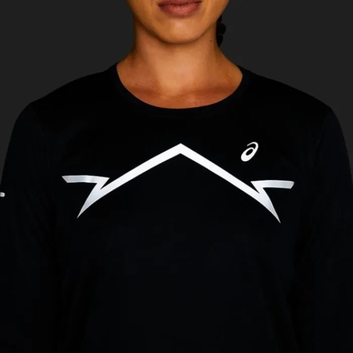 Asics T-shirt Et Manches Longues Running^Lite-Show LS Top Noir