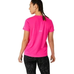 Asics T-shirt Et Manches Longues Running^Lite-Show SS Top Rose