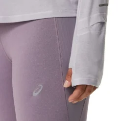 Asics T-shirt Et Manches Longues Running^Metarun Half-Zip LS Top Mauve