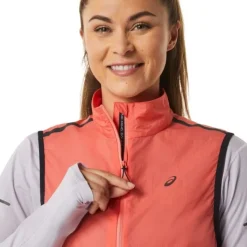 Asics Gilet Running^Metarun Packable Vest Orange