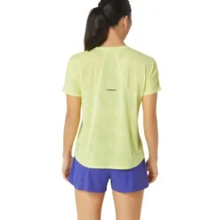 Asics T-shirt Et Manches Longues Running^Metarun Pattern SS Top Jaune