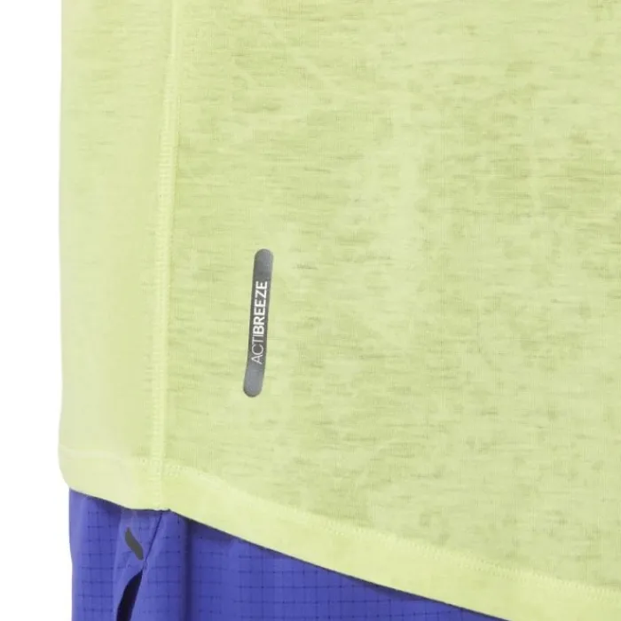 Asics T-shirt Et Manches Longues Running^Metarun Pattern SS Top Jaune