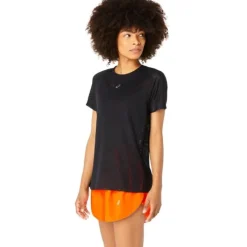 Asics T-shirt Et Manches Longues Running^Metarun SS Top Noir
