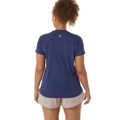 Asics T-shirt Et Manches Longues Running^Nagino Graphic Run SS Top Bleu