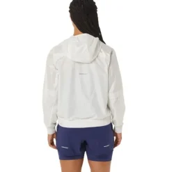 Asics Veste Running^Nagino Run Jacket Blanc