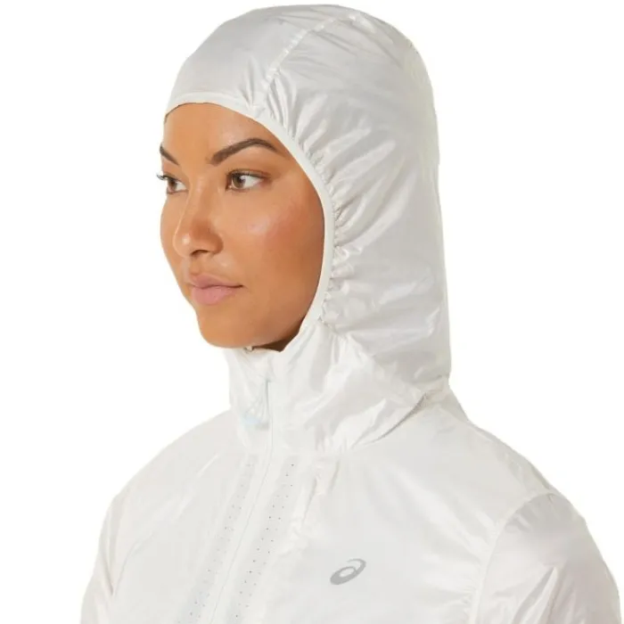 Asics Veste Running^Nagino Run Jacket Blanc