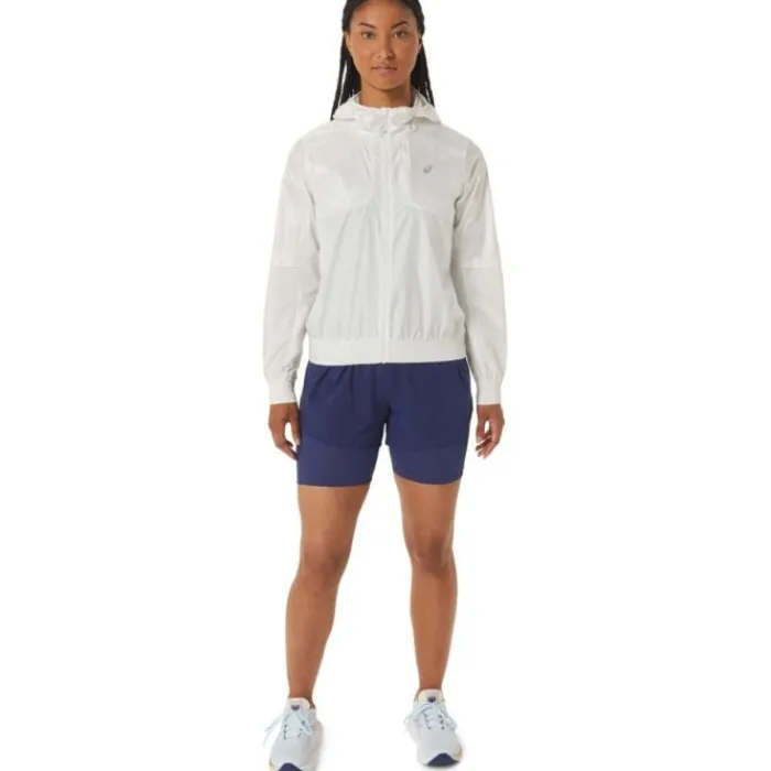 Asics Veste Running^Nagino Run Jacket Blanc