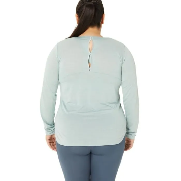 Asics T-shirt Et Manches Longues Running^Nagino Run LS Top Bleu