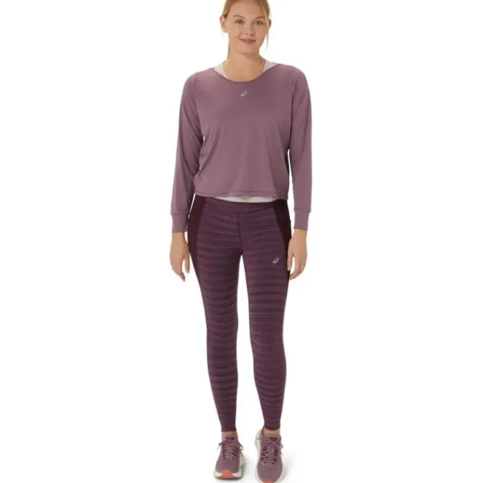 Asics Collant Et Pantalon Running^Nagino Run Tight Mauve