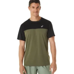 Asics T-shirt Et Manches Longues Running^Race SS Top Vert