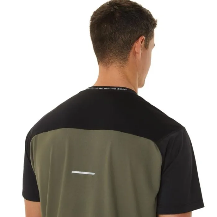 Asics T-shirt Et Manches Longues Running^Race SS Top Vert