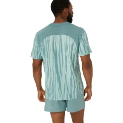 Asics T-shirt Et Manches Longues Running^Road AOP SS Top Vert