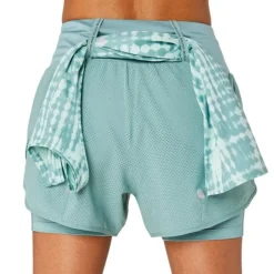 Asics Short Running^Road 2N1 3.5IN Short Vert