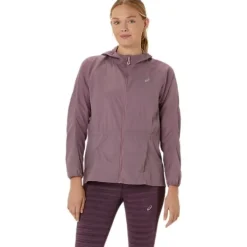 Asics Veste Running^Road Packable Jacket Mauve