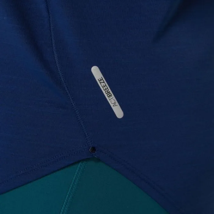 Asics T-shirt Et Manches Longues Running^Road SS Top Bleu