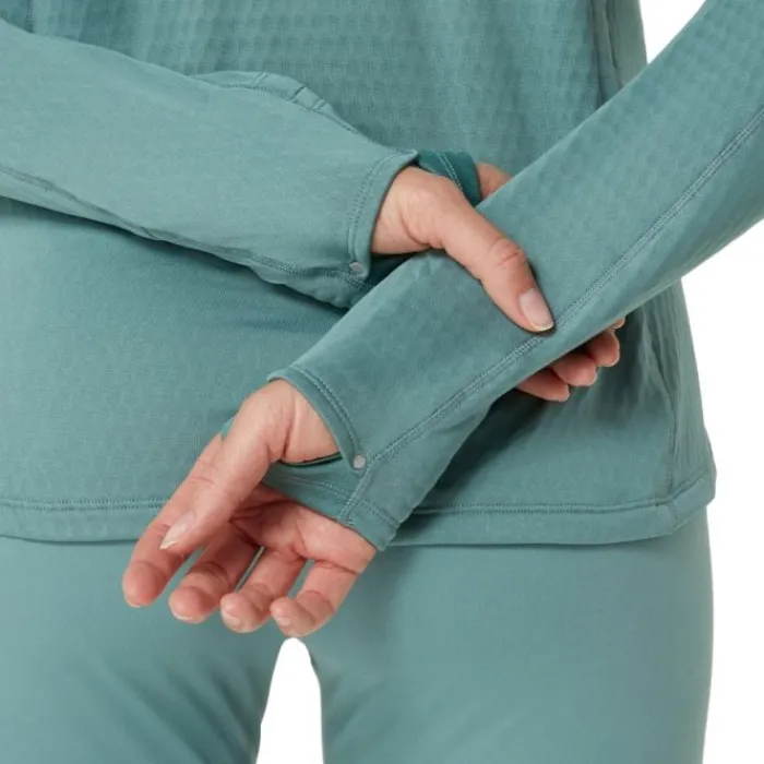 Asics T-shirt Et Manches Longues Running^Road Winter 1/2 Zip Midlayer Vert