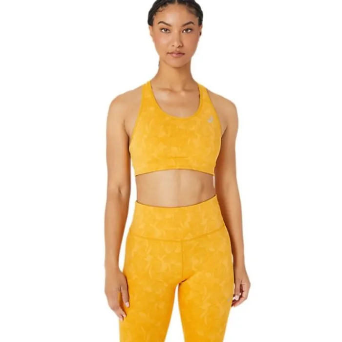 Asics Brassière De Sport^Runkoyo Jacquard Bra Jaune