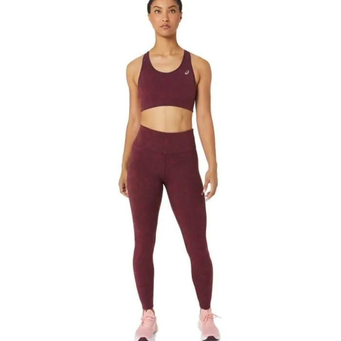 Asics Collant Et Pantalon Running^Runkoyo Jacquard Tight Rouge