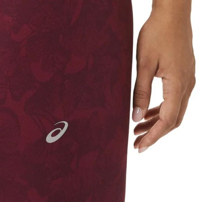Asics Collant Et Pantalon Running^Runkoyo Jacquard Tight Rouge