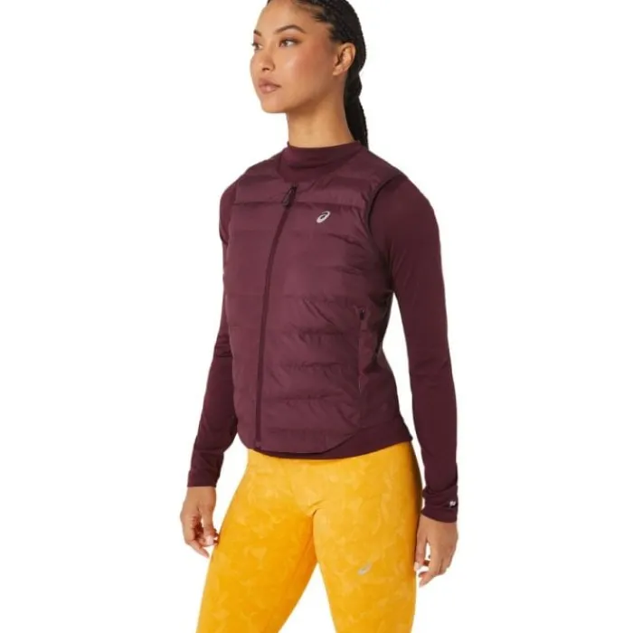 Asics Gilet Running^Runkoyo Padded Vest Mauve