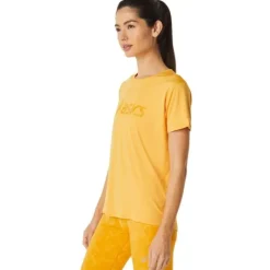 Asics T-shirt Et Manches Longues Running^Runkoyo Top Jaune