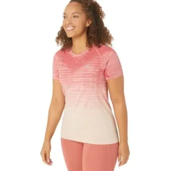 Asics T-shirt Et Manches Longues Running^Seamless SS Top Rose