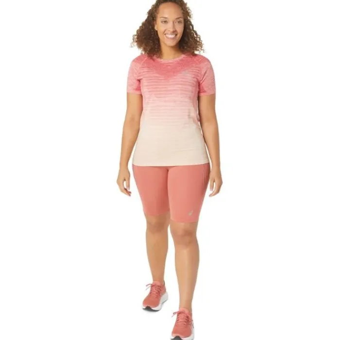 Asics T-shirt Et Manches Longues Running^Seamless SS Top Rose