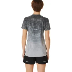 Asics T-shirt Et Manches Longues Running^Seamless SS Top Gris