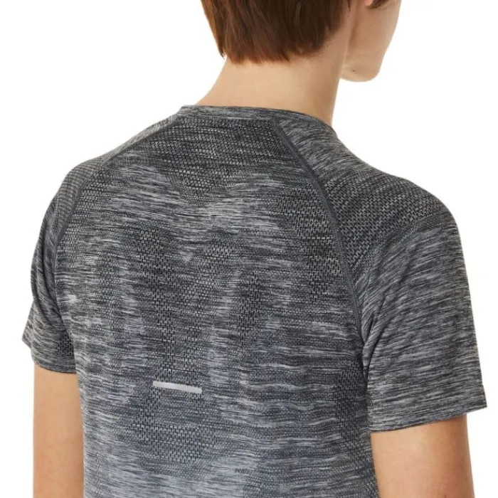 Asics T-shirt Et Manches Longues Running^Seamless SS Top Gris