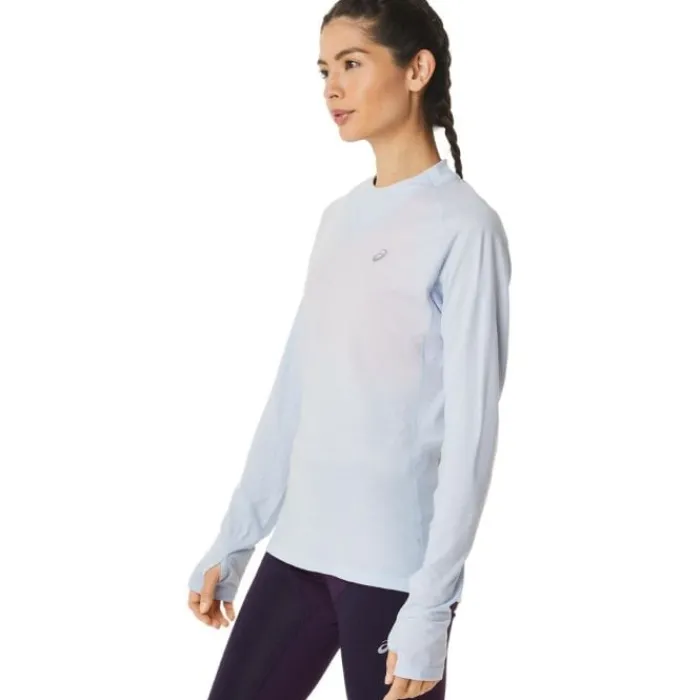 Asics T-shirt Et Manches Longues Running^Winter Run LS Top Bleu