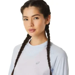 Asics T-shirt Et Manches Longues Running^Winter Run LS Top Bleu