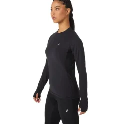 Asics T-shirt Et Manches Longues Running^Winter Run LS Top Noir