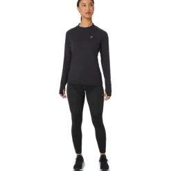 Asics T-shirt Et Manches Longues Running^Winter Run LS Top Noir
