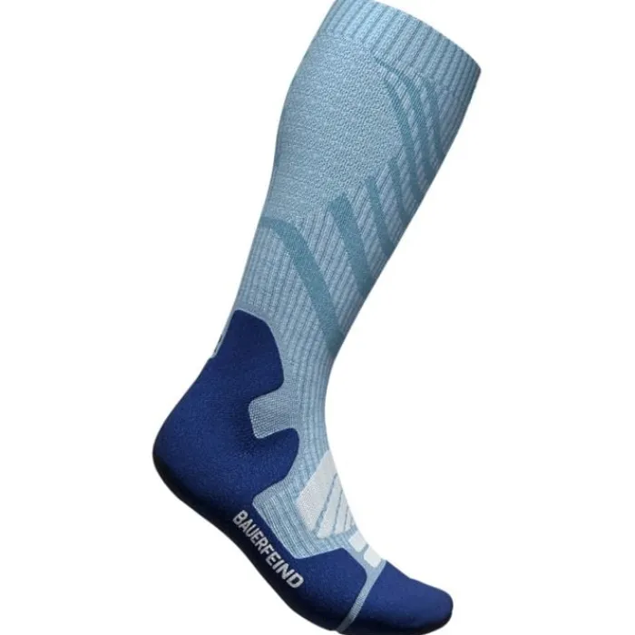 Bauerfeind Chaussettes|Chaussettes Running^Outdoor Merino Compression Socks High Cut Bleu