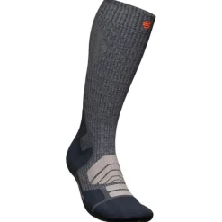 Bauerfeind Chaussettes|Chaussettes Running^Outdoor Merino Compression Socks High Cut Gris