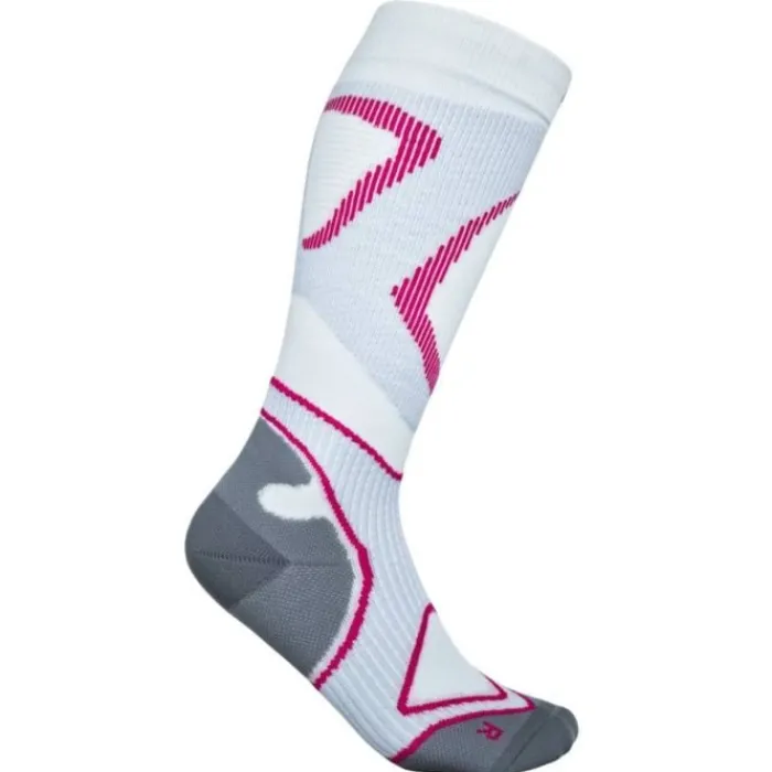 Bauerfeind Chaussettes|Chaussettes Running^Run Performance Compression Socks High Cut Blanc