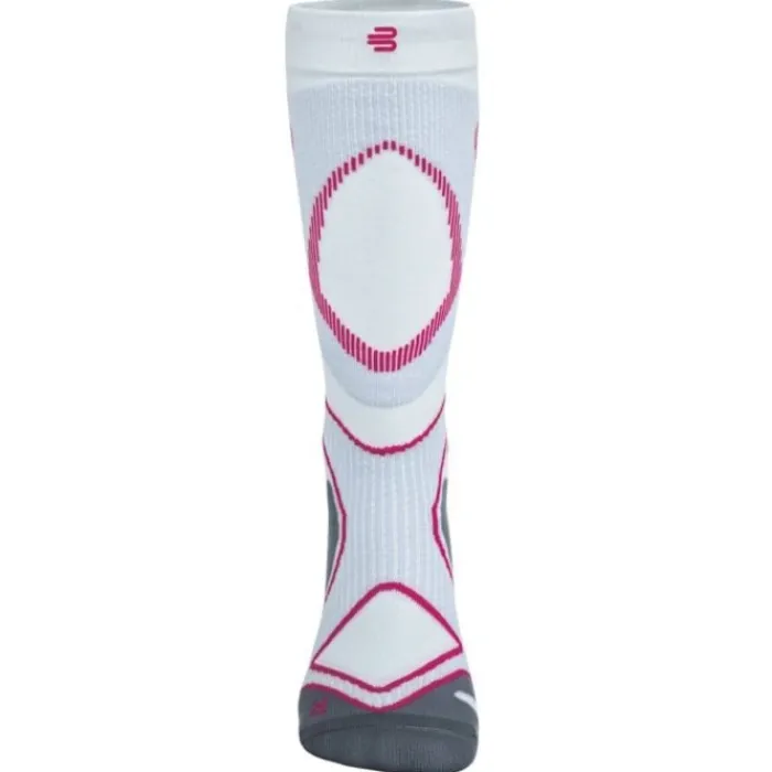 Bauerfeind Chaussettes|Chaussettes Running^Run Performance Compression Socks High Cut Blanc